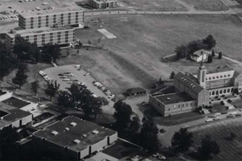 St. John Fisher College's campus in the late 1960s.
