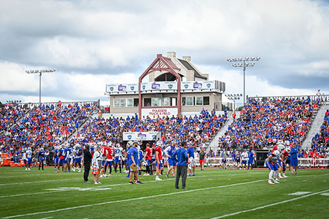 Buffalo Bills during training camp at St. John Fisher University.