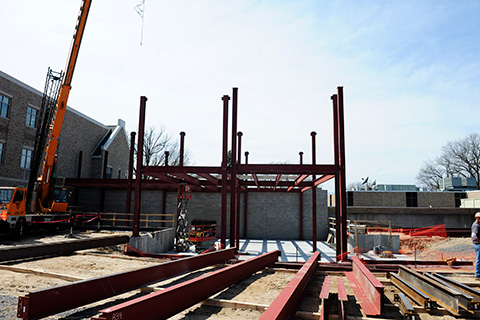 The foundation of the Wegmans School of Nursing at St. John Fisher University.