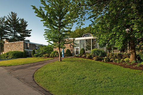 Landscape of Michaelhouse residence hall.