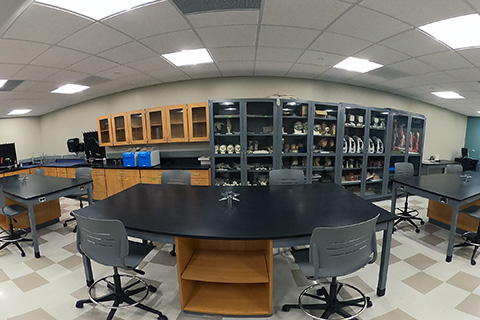 Science lab at Fisher.