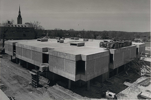 Early developments on the sciences building