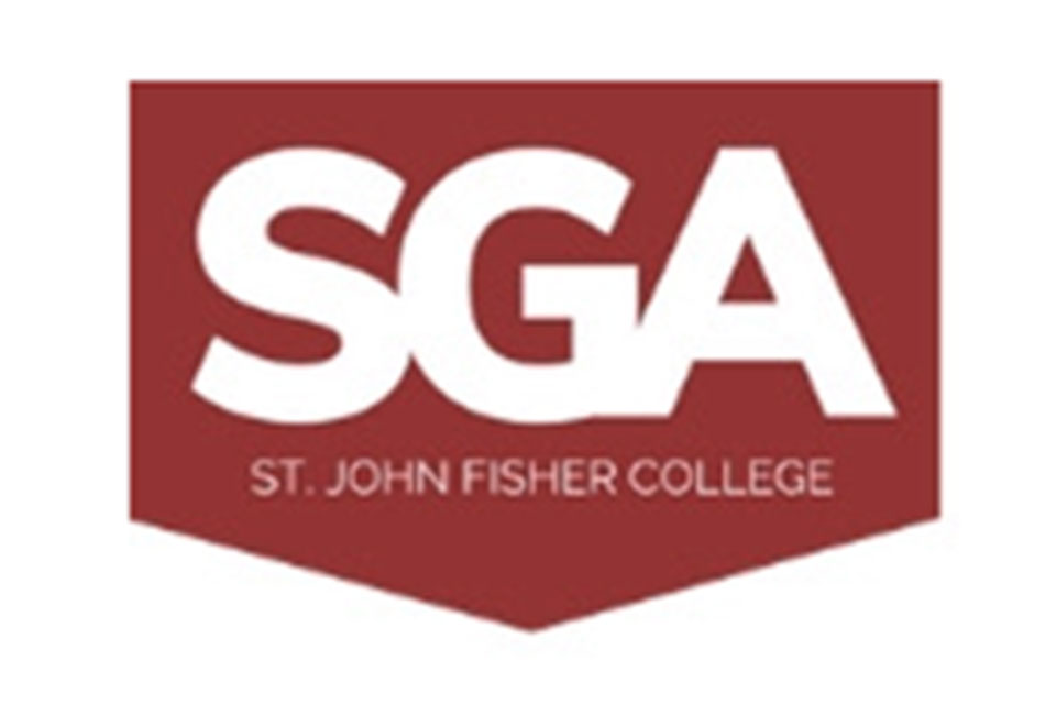 The logo for the Student Goverment Association at St. John Fisher College.