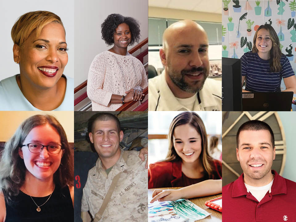 Collage of headshots of Lesli Myers-Small, Kimberly Brown, Brian Siesto, Gina Roselli, Megan Eddy, Matt DiGiambattista, Alivia Clark, and Tim Coon