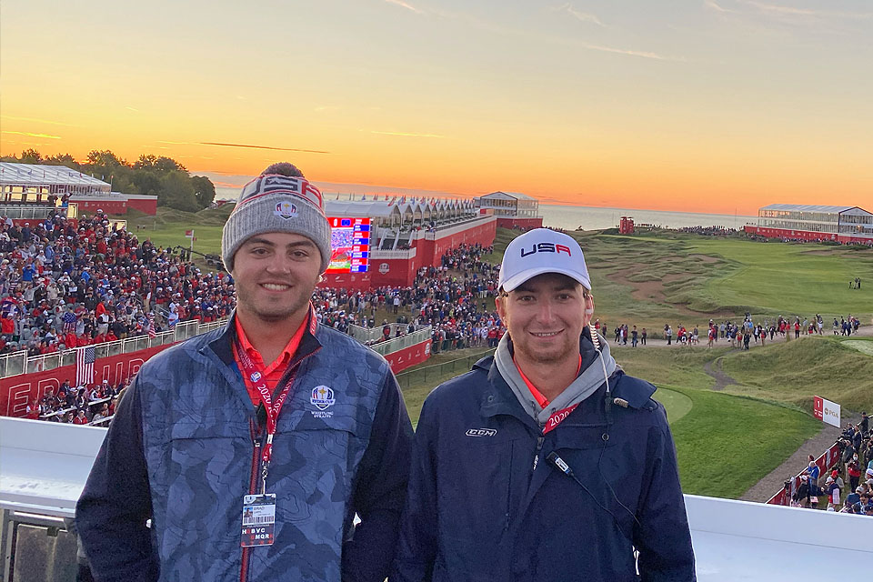 Caryl Eychner completed an internship at the Ryder Cup.