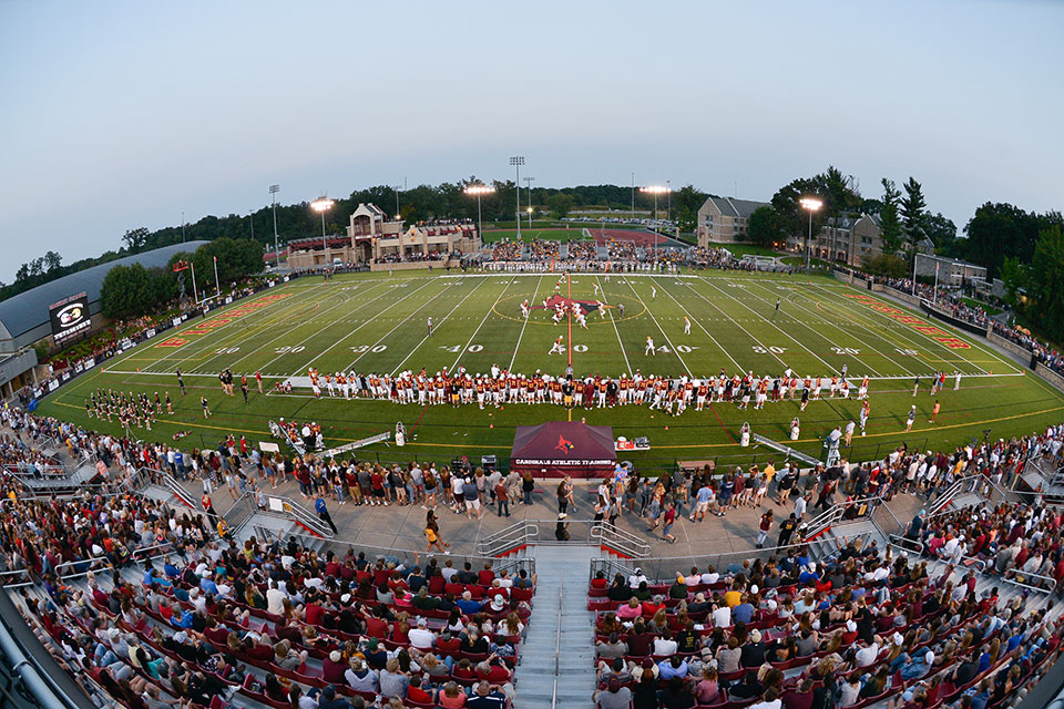 An aerial image of Courage Bowl 2018.