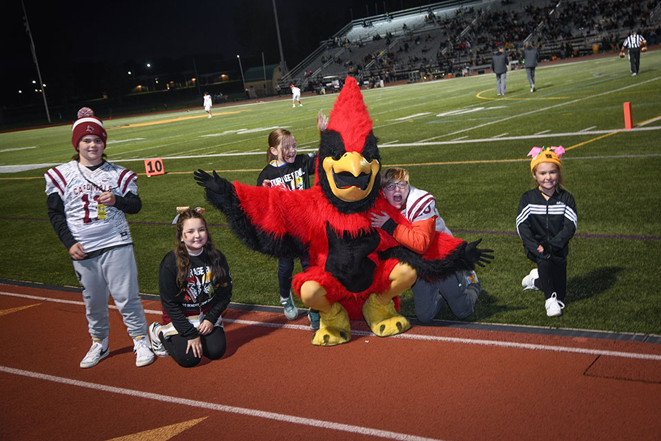 Fisher's honorary coaches and captains with Cardinal.