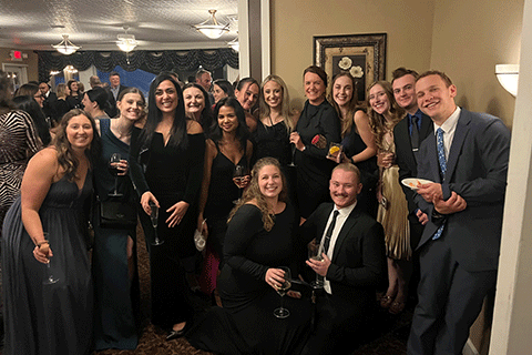 School of Pharmacy alumni, faculty, and community partners at the Rochester Pharmacy Gala.