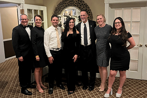 School of Pharmacy alumni, faculty, and community partners at the Rochester Pharmacy Gala.