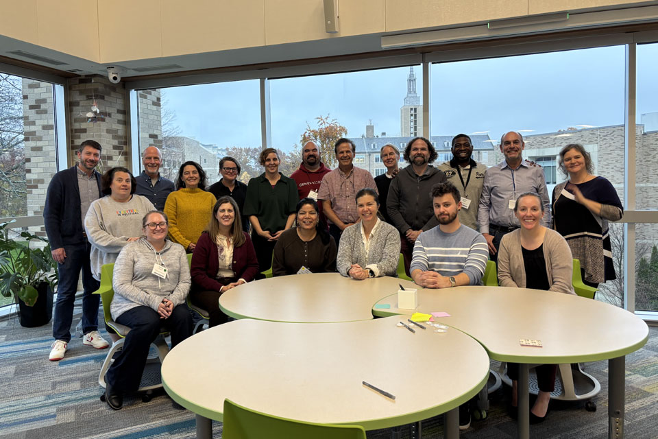 Attendees of the Teaching Social Action workshop.