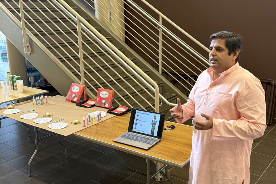 The diversity committee at the Wegmans School of Pharmacy planned a Diwali event during Pharmacy month.