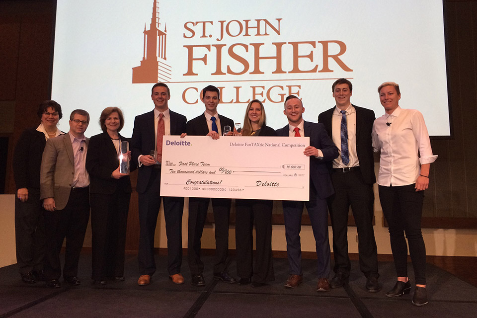 In 2016, a Fisher team made College history when they won the national Deloitte FanTAXtic competition. 