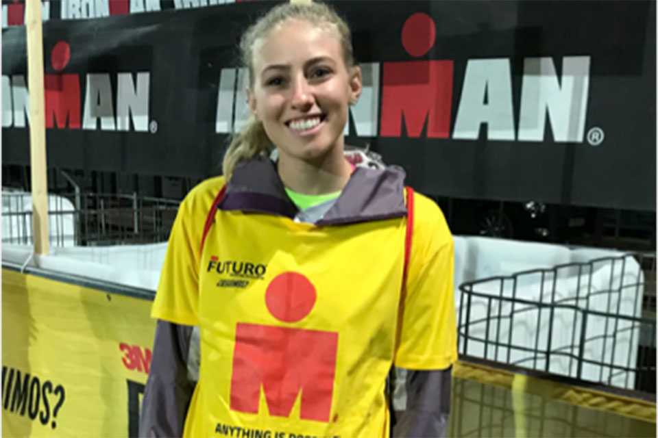 Taylor Ketcham ’21 paired her passion for event management with her love of competition when she traveled to Barcelona, Spain to work as a volunteer with Ironman Triathlon in October.