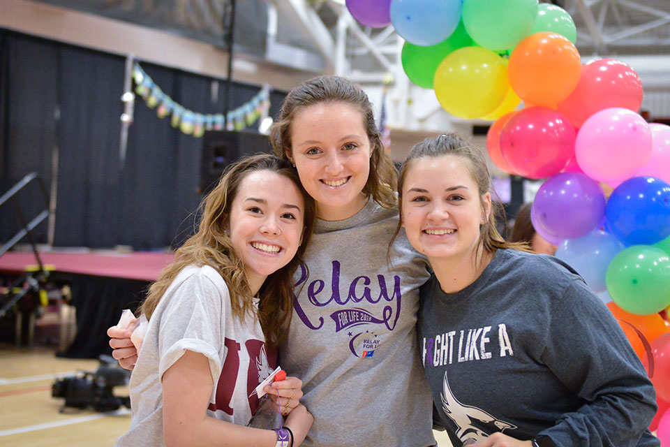 Students at the 2018 Relay for Life.
