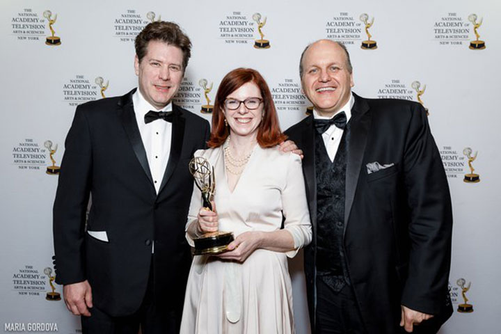 Rochester-based filmmaker Linda Moroney, an adjunct professor in the Department of Media and Communication at St. John Fisher College, received a 2019 New York Emmy® Award for the documentary feature, “TURN THE PAGE.”