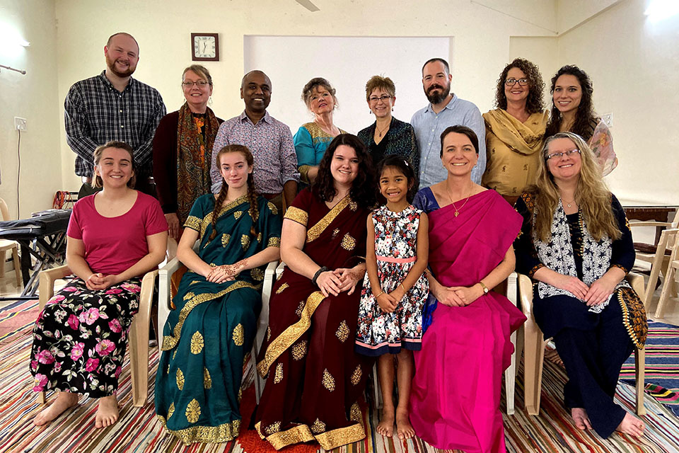 Students Sarah Roberts and Devin Donnelly, along with Dean Christine Birnie and Dr. Lisa Phillips, spent a week at the clinic in India.