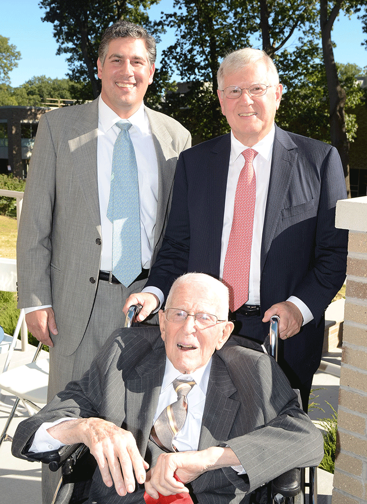 Victor Salerno with his son and father.