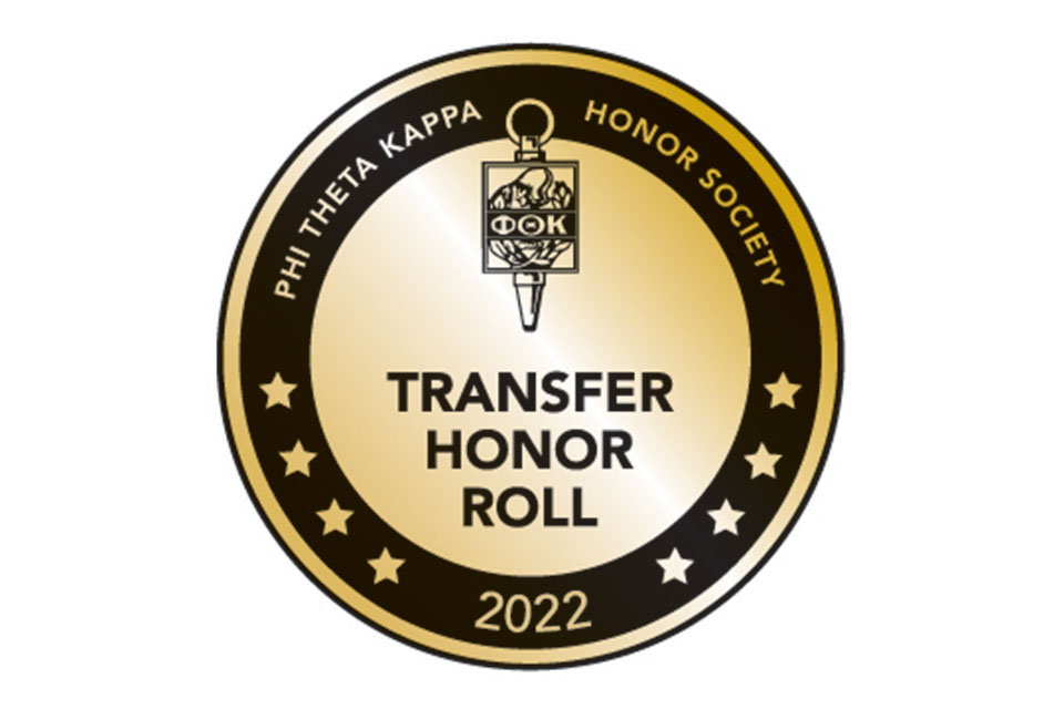 Badge: 2022 Phi Theta Kappa Transfer Honor Roll