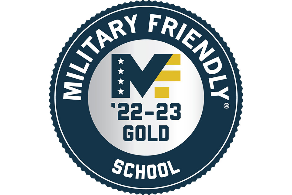 Seal: 2022-2023 Military Friendly® School - Gold