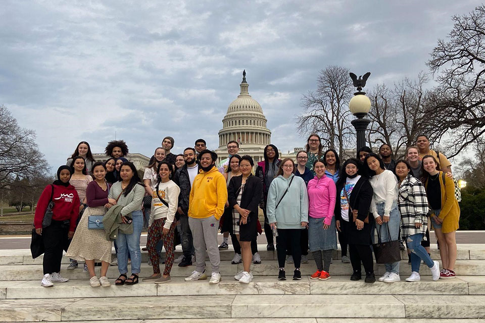 Students in the TRIO program visited Washington, D.C. to tour colleges and network with Fisher alumni.