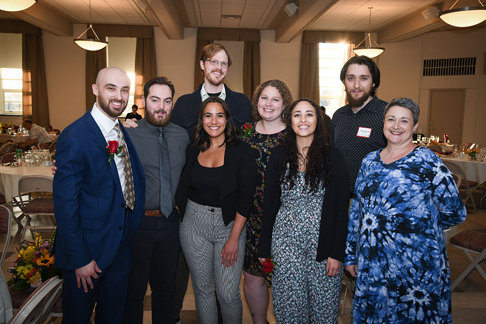 Graduate students at the annual Education Celebration.