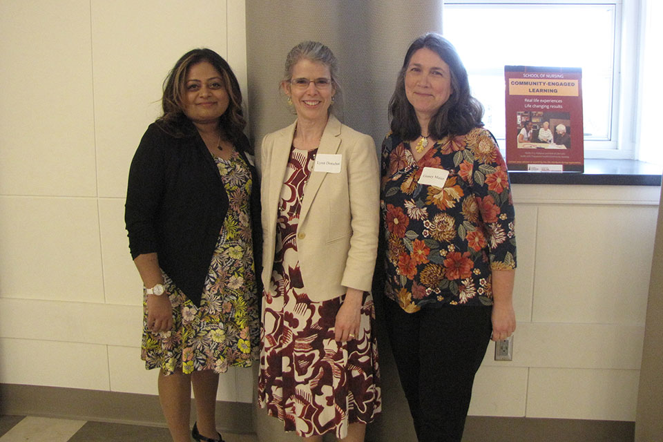 Smirti Jacob, Lynn Donahue, and Ginny Maier at the CEL Celebration.