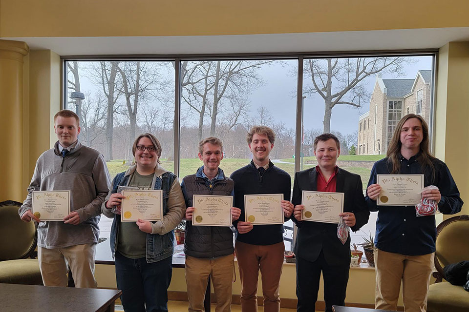 From left to right: Joey Morsheim, William Pulver, Daniel Carter, Ian Klenk, Andrew Goeckel, and Ethan Taylor.