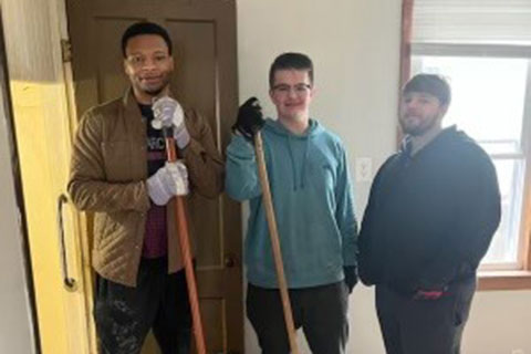 Students and faculty volunteer during the annual Pharmacy Day of Service.