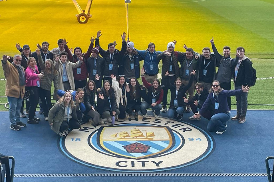 Sport Management students visit Manchester City stadium.