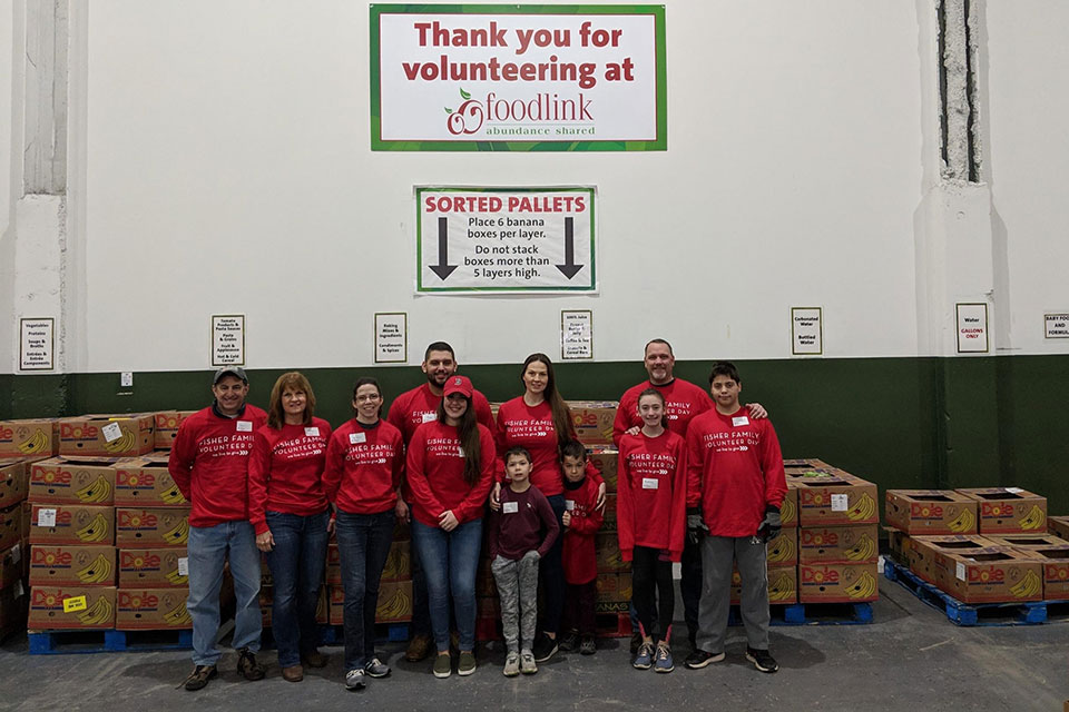 Volunteers at the annual Fisher Family Volunteer Day.