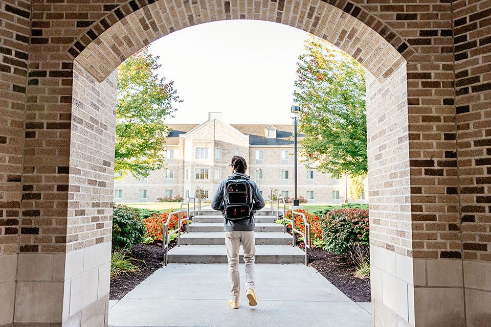 A student on campus.