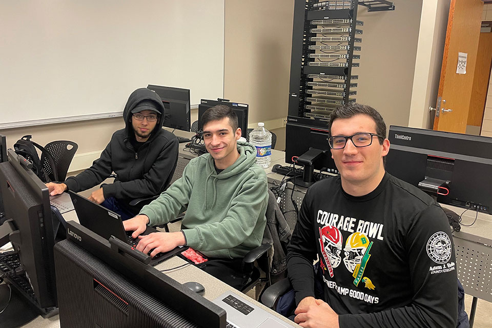 Students participate in the CyberSEED competition
