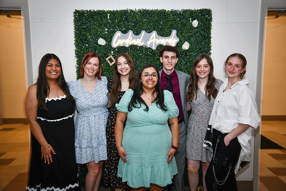 Members of the Student Government Association at the 2024 Cardinal Awards.