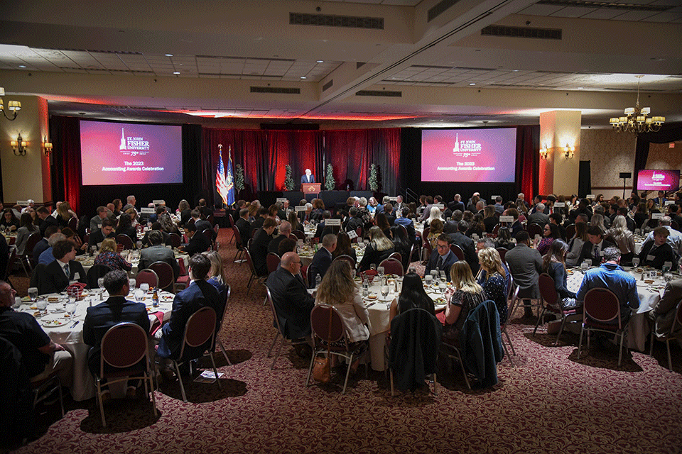 The crowd at the 2023 Accounting Awards Banquet.