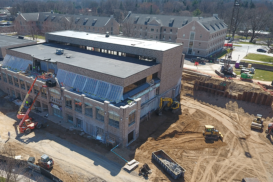 Lavery Library renovations.