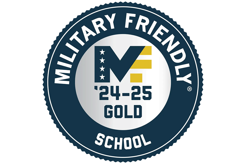Seal: Military Friendly School 24-25 Gold