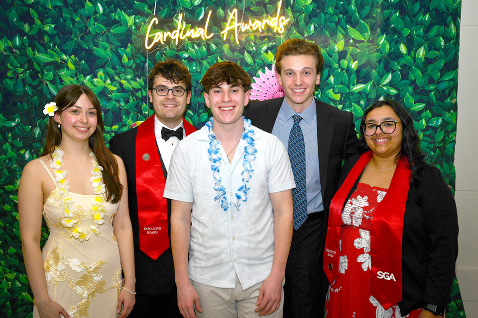 Group of students at the 2026 Cardinal Awards.
