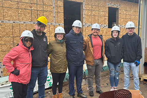 Group of pharmacy students during the annual Service Day.