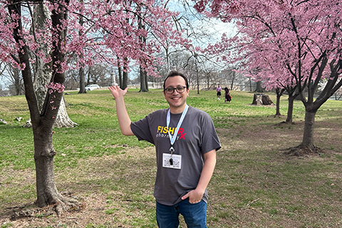 Fisher pharmacy student during the annual Service Day.