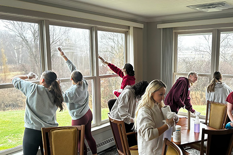 Group of pharmacy students during the annual Service Day.
