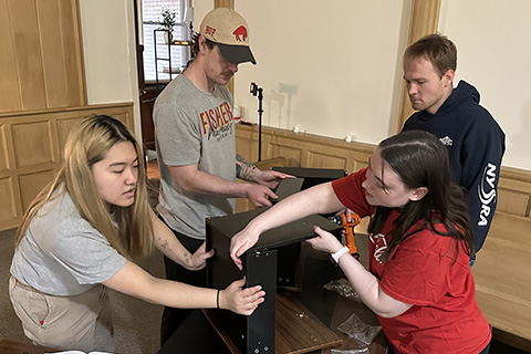 Group of pharmacy students during the annual Service Day.