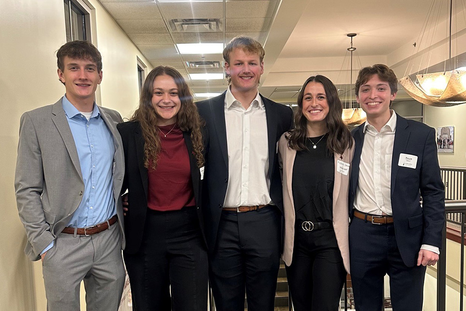 Team from Fisher that participated in the Bloomberg Global Business Challenge.