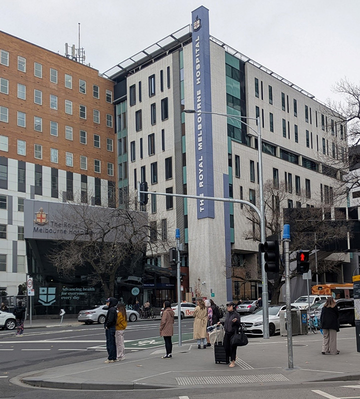 The Royal Melbourne Hospital.