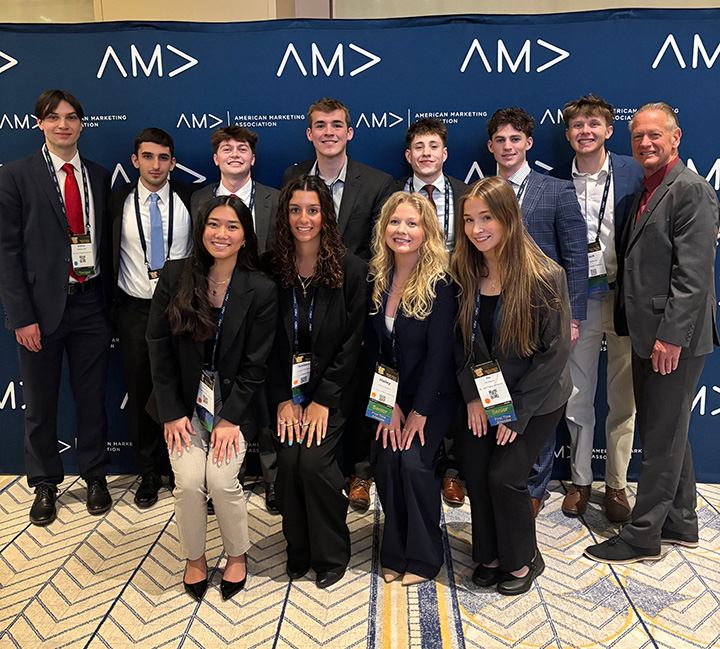 Fisher students attend the AMA International Collegiate Conference.