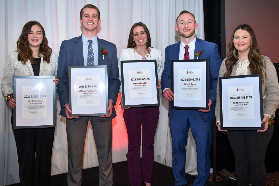 Five recipients of the Accounting Rising Star Awards