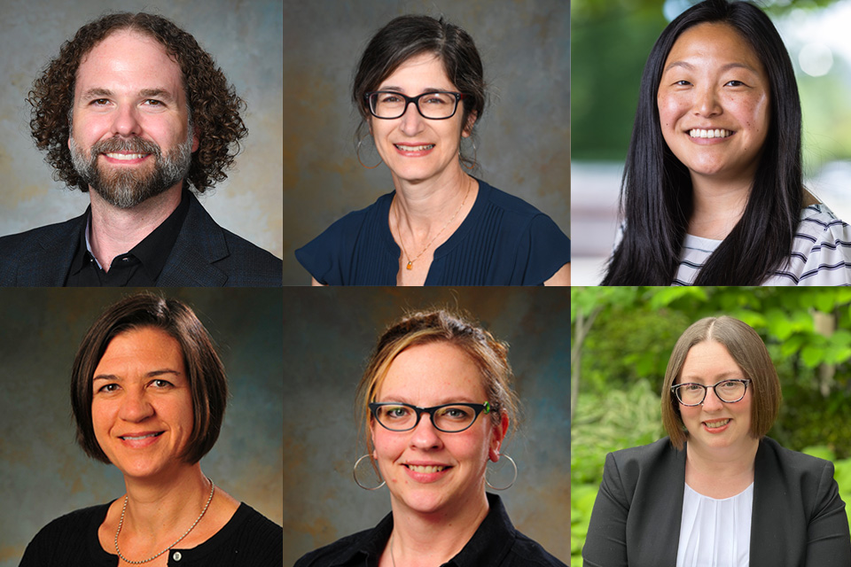 Dr. Anthony Siracusa, Dr. Melissa Bissonette, Becky Leathersich, Dr. Whitney Rapp, Dr. Joellen Maples, and Dr. Angela Clark-Taylor.