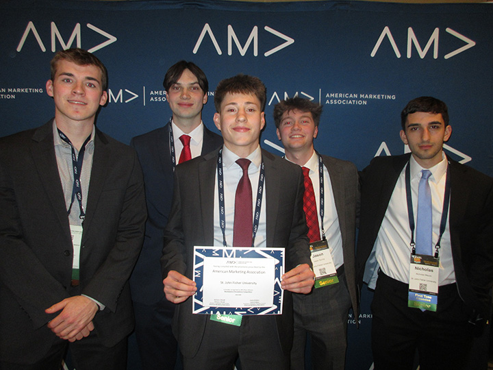 Fisher students place fourth in the Marketplace Simulation competition.