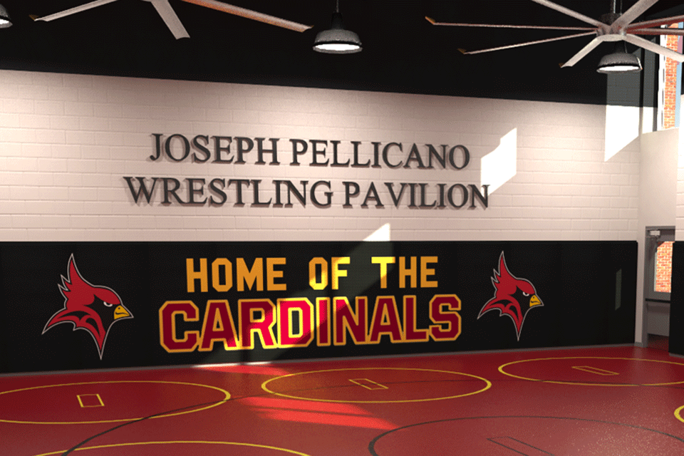 A rendering of the Joseph Pellicano Wrestling Pavilion