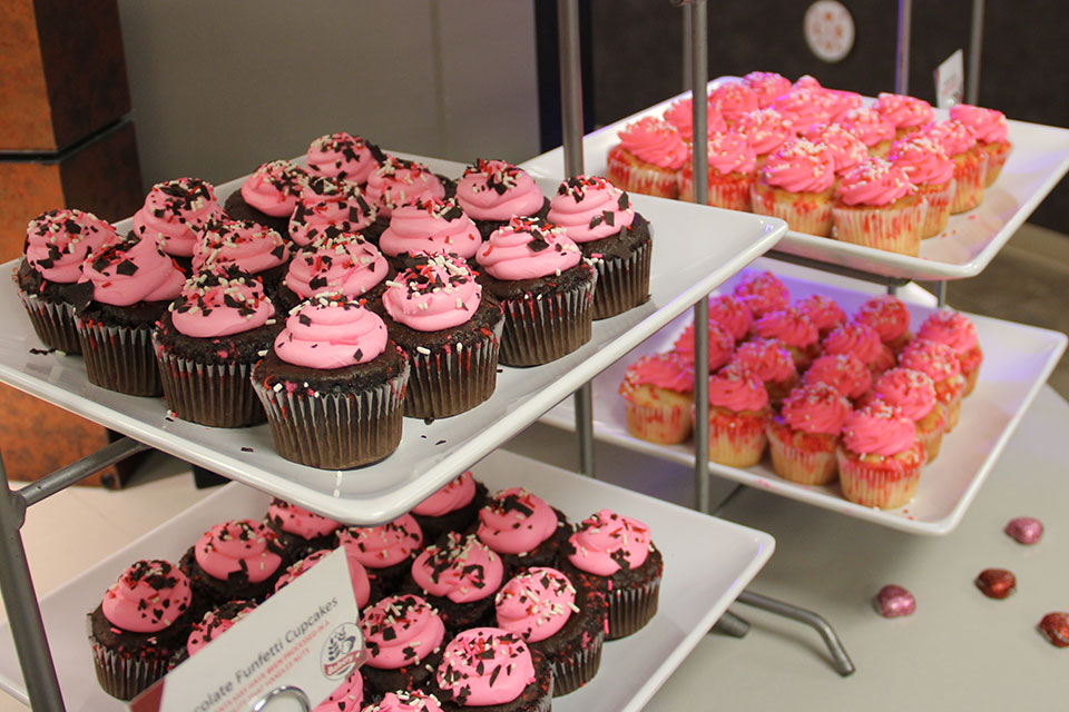 A selection of cupcakes from Fisher Dining Services.