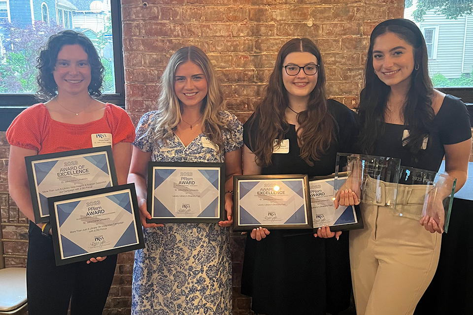 Fisher students were honored for their work during the 2023 PRism Awards, hosted by the Public Relations Society of America's Rochester chapter.